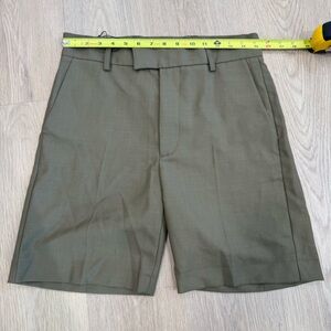 Sefr Classic Olive Flat Front Men's Shorts